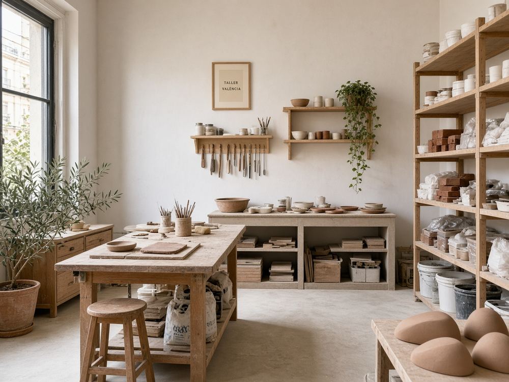 About the Clay modeling / handbuilding workshops studio at Pearlpath House